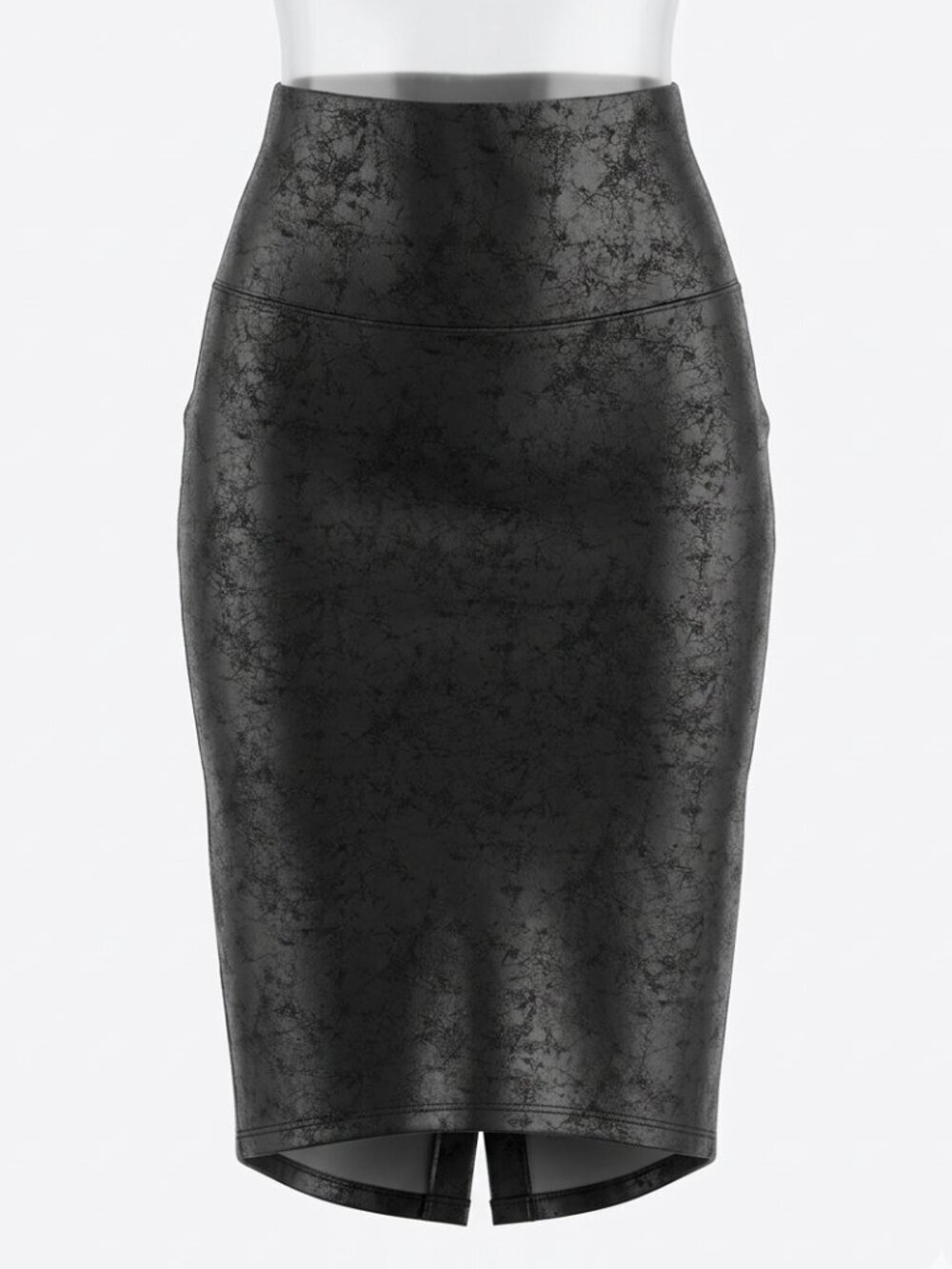 Joseph Ribkoff Faux Leather Distressed Pencil Skirt sz6​